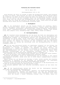 8. Verfassung des Deutschen Reichs vom 16. April 1871