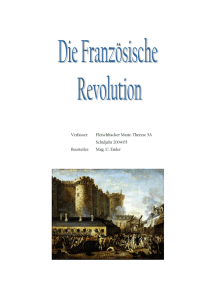 Die Französische Revolution - Schulen