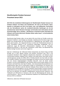 Musikfestspiele Potsdam Sanssouci Pressetext Januar 2013 2013