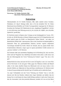 Festvortrag: Dr. G&uuml;nther Beckstein, MdL - sicherung-des