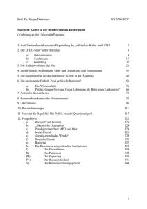 Politische Kultur in der Bundesrepublik