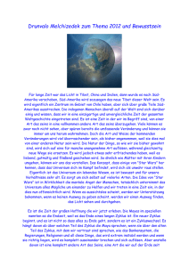 Drunvalo Melchizedek zum Thema 2012 und Bewusstsein