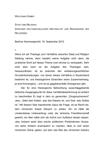 wolfgang huber - Forum Recht und Kultur im Kammergericht eV