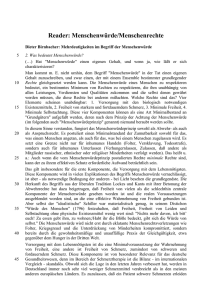 Reader Menschenrechte - Fachverband Ethik eV