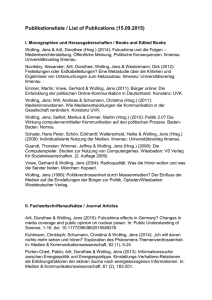 Publikationsliste/list of publication