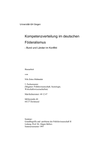 Deutscher Föderalismus - Student