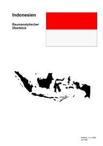 Indonesien - Raumanalytischer Überblick