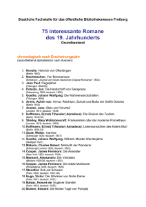 75 interessante Romane - Regierungspräsidium Freiburg Fachstelle