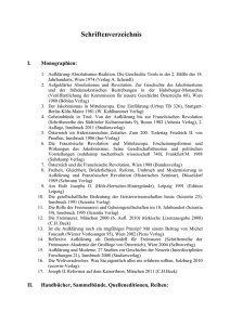 Schriftenverzeichnis - Universit&auml;t Innsbruck