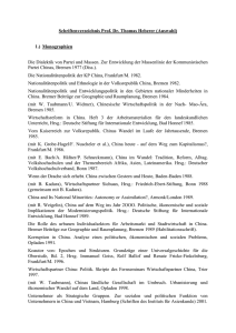 Schriftenverzeichnis Prof - Prof. Dr. Thomas Heberer