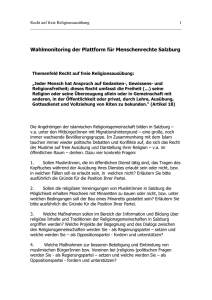 Rechte von MigrantInnen: - Plattform für Menschenrechte Salzburg