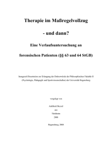 2.1 Maßregelvollzug - Publikationsserver der Universität Regensburg