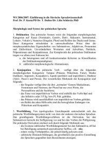 Morphologie und Syntax der polnischen Sprache