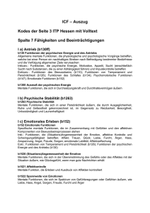 Beschreibung ICF-Codes Seite 3 ITP Hessen