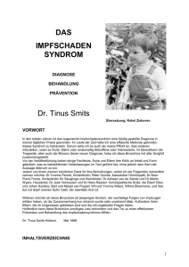 Impfkram Tinus Smits - Klassische Hom&ouml;opathie und Positive