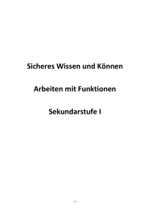 Sicheres Wissen und K&ouml;nnen - Mathematikunterricht in