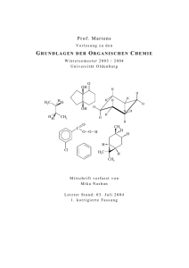 Grundlagen der Organischen Chemie