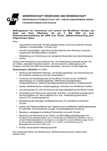 Resolution der Offenbacher Fachgruppe