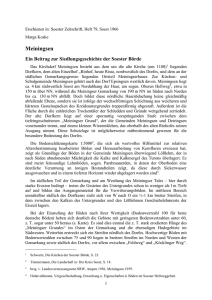 Meiningsen - ein Beitrag zur Siedlungsgeschichte der Soester Börde