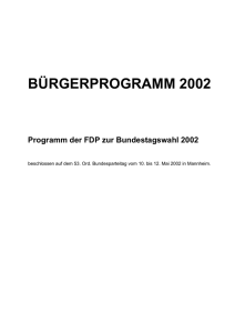 Politik f&uuml;r ein wirtschaftlich starkes Deutschland 4 - FDP