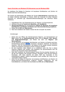 Einrichten - Arabische Sprache und Schrift