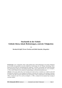 Vortrag: Beschreibende Statistik