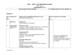 Schul- und Kerncurriculum - Liebfrauenschule Sigmaringen