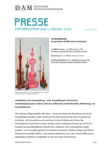 FERNSEHT&Uuml;RME. 8.559 METER POLITIK UND ARCHITEKTUR