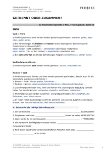 Online-Arbeitsblatt 6 Faszination Sprache 2 NEU. Trainingsbuch für