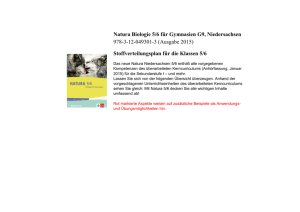 Stoffverteilungsplan Natura 5/6 Niedersachsen 2015