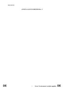 ANNEX to SANCO 11802