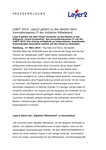 2015-03-17: CeBIT 2015 - Layer2 gehört zu den Besten beim