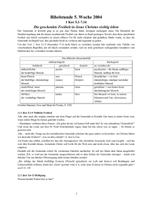 Bibelstunde 1Kor 5,1-7,7