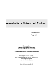 Umsetzung der Gefahrstoffverordnung (GefStoffV) in der Apotheke