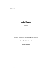 Skills - LUTZ HAAKE IT CONSULTING