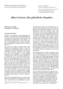 Albert Camus - Philosophisches Forum