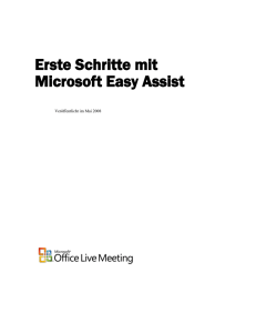 Verwenden des Microsoft Easy Assist