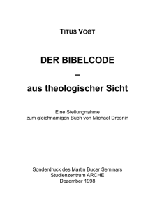 Bibelcode - die