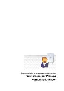 Fallstudie: Grundlagen der Planung von Lernsequenzen