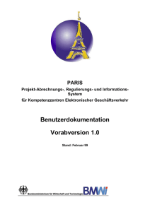 1. PARIS-Systemvarianten