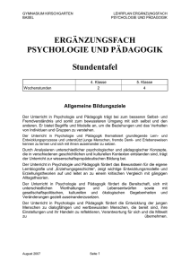 LP EF Psychologie und Paedagogik