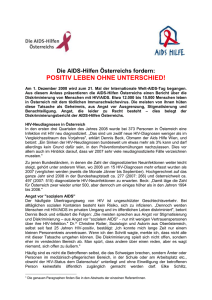 Text "POSITIV LEBEN OHNE UNTERSCHIED!"