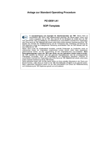 SOP für Prüfzentren: Anlage A1 für Erstellung, Implementierung und