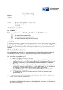 Kooperationsvertrag - Wirtschaftsakademie Schleswig