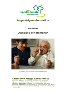 Umgang mit Demenz