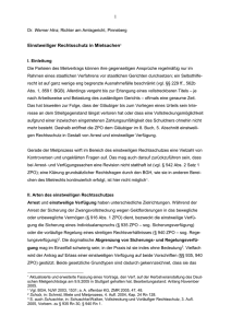 Einstweiliger Rechtsschutz in Mietsachen