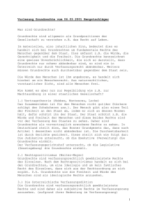 Vorlesung Grundrechte vom 06.03.2001 Hengstschläger