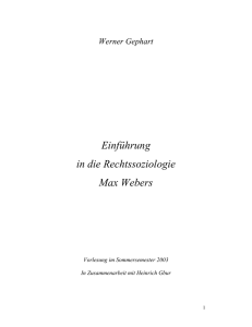 Max Webers - Institut für Politische Wissenschaft und Soziologie