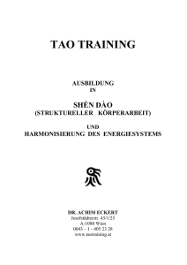 was ist tao training - HEILENDES TAO mit Dr. Eckert