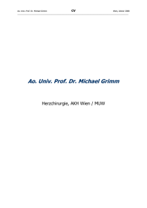 CV Grimm - Medizinische Universität Wien